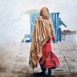 Sahil, 2024, Soft Pastels on Arches paper sheet. 19" by 17" inches, Framed