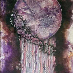 2018, Mixed Media, 20" by 14 " on Cartridge Paper, Framed
