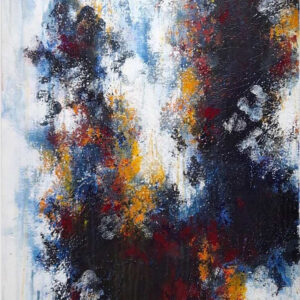 Inikaas (reflection), 2022, AYB 21-22 50, 24 inches by 48 inches, without frame, Acrylics on Canvas