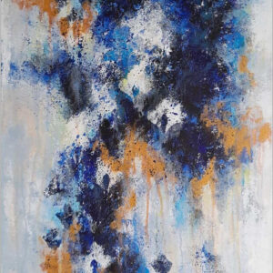 Inikaas(reflection), 2023, AYB 22-23 52, 18 inches by 36 inches, without frame, Acrylics on canvas
