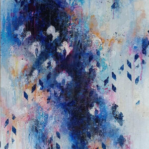 Inikaas(reflection), 2023, AYB 22-23 53, 20 inches by 30 inches, without frame, Acrylics on canvas