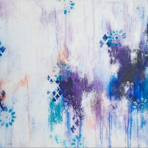 Inikaas (reflection), 2022, AYB 21-22 45, 36 by 60 Inches, without frame, Acrylics on Canvas