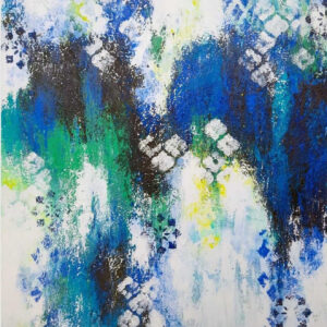 Inikaas (reflection), 2022, AYB 21-22 46, 54 by 36 inches, without frame, Acrylics on Canvas