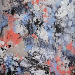 Inikaas (reflection), 2021, AYB 21-22 47, 24 by 18 inches, without frame, Acrylics on Canvas